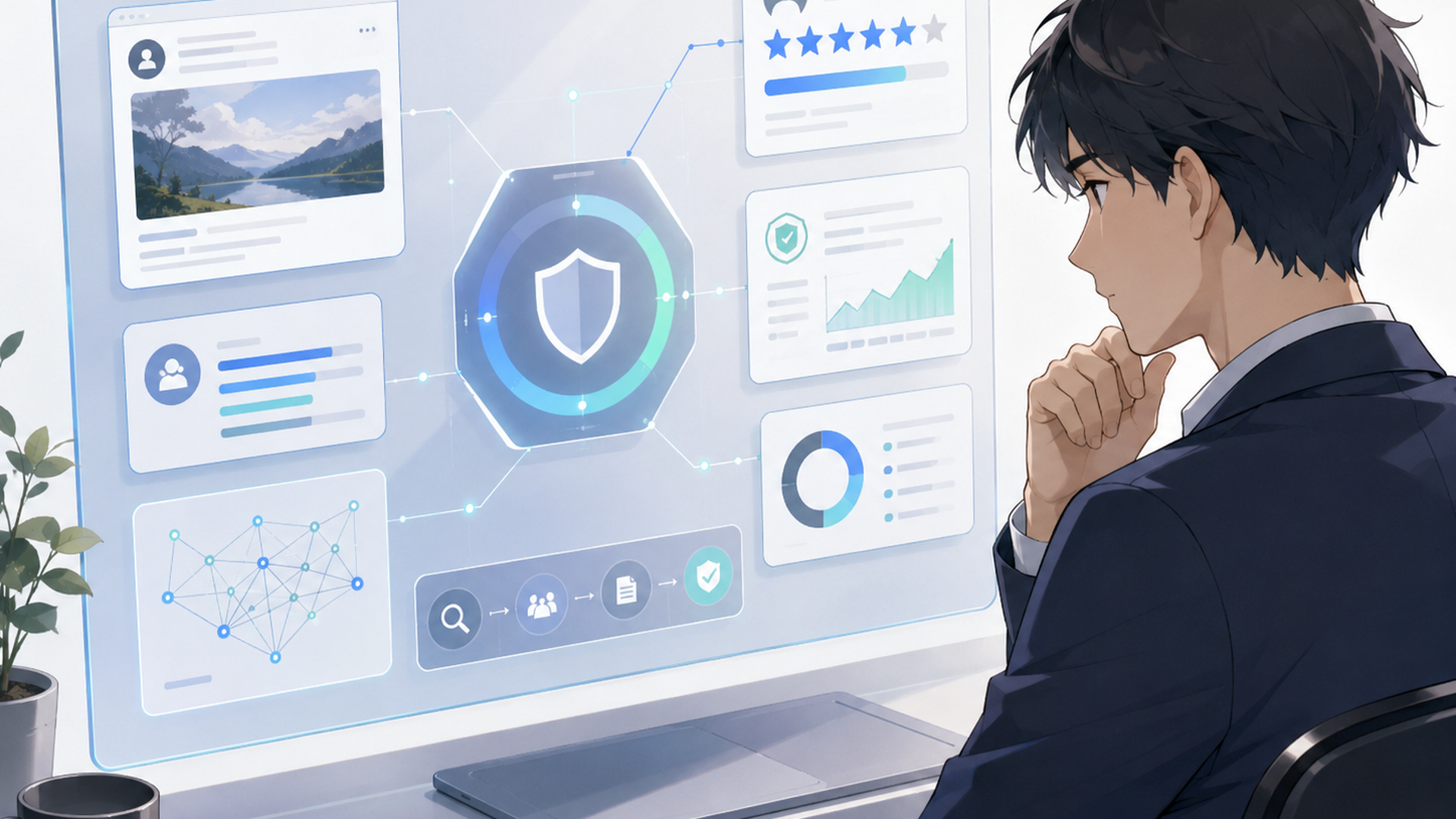 VERAが投稿の信頼性を分析する仕組みを画面で確認する利用者
