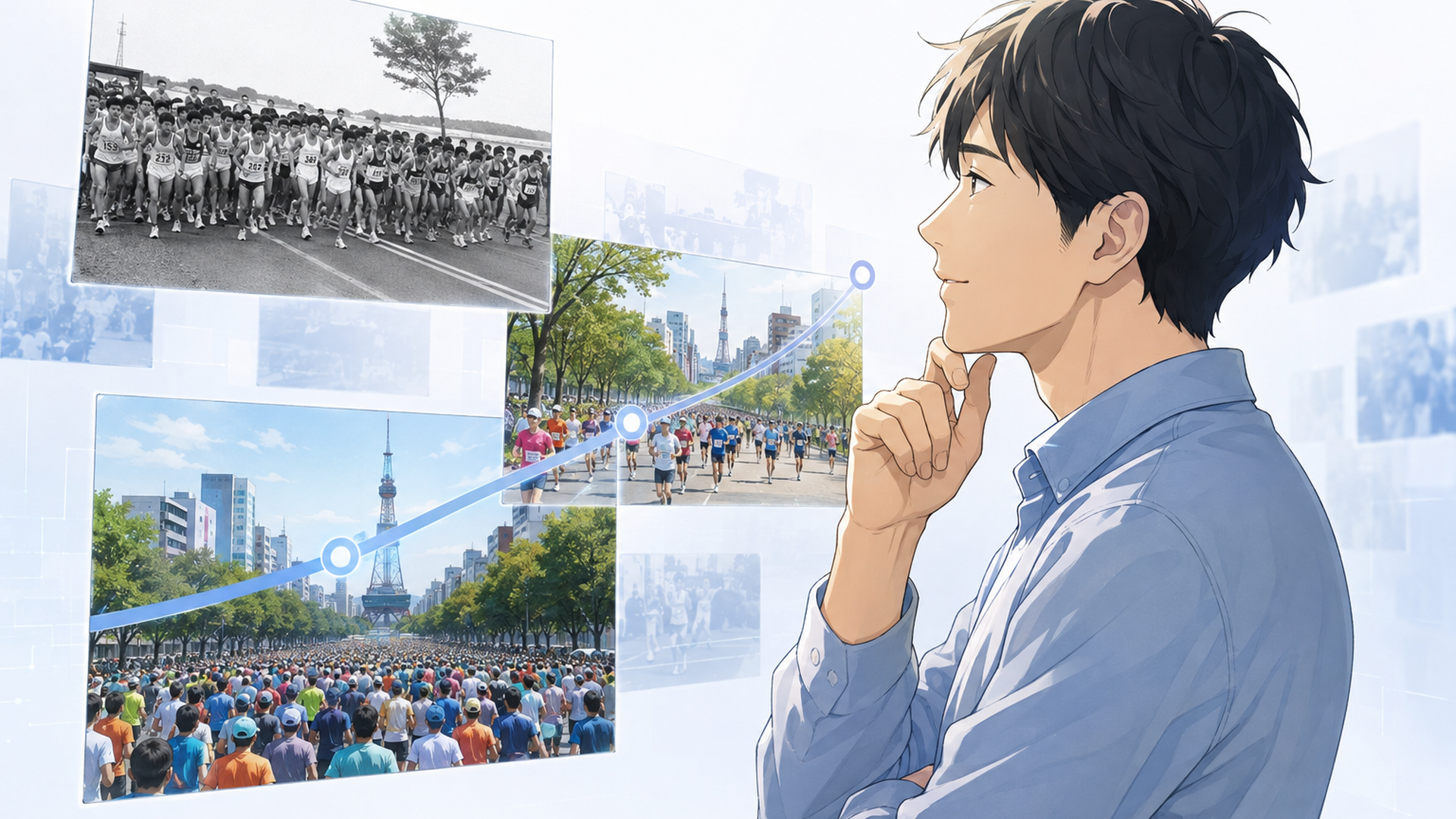 1987年の小規模な大会から2万人規模へ成長した北海道マラソンの歴史を振り返るファン
