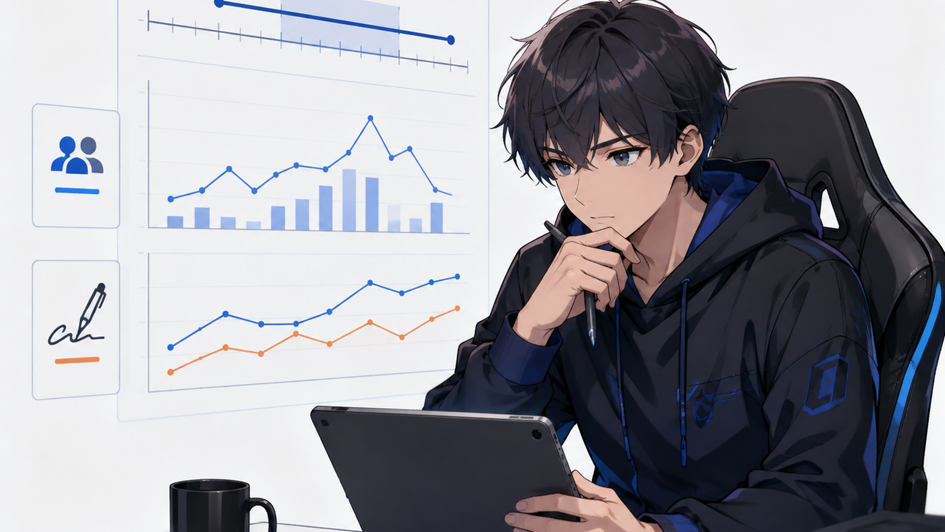 PS Blackoutの期間と署名数や利用者数のデータを見比べながら結果を分析するゲームユーザー