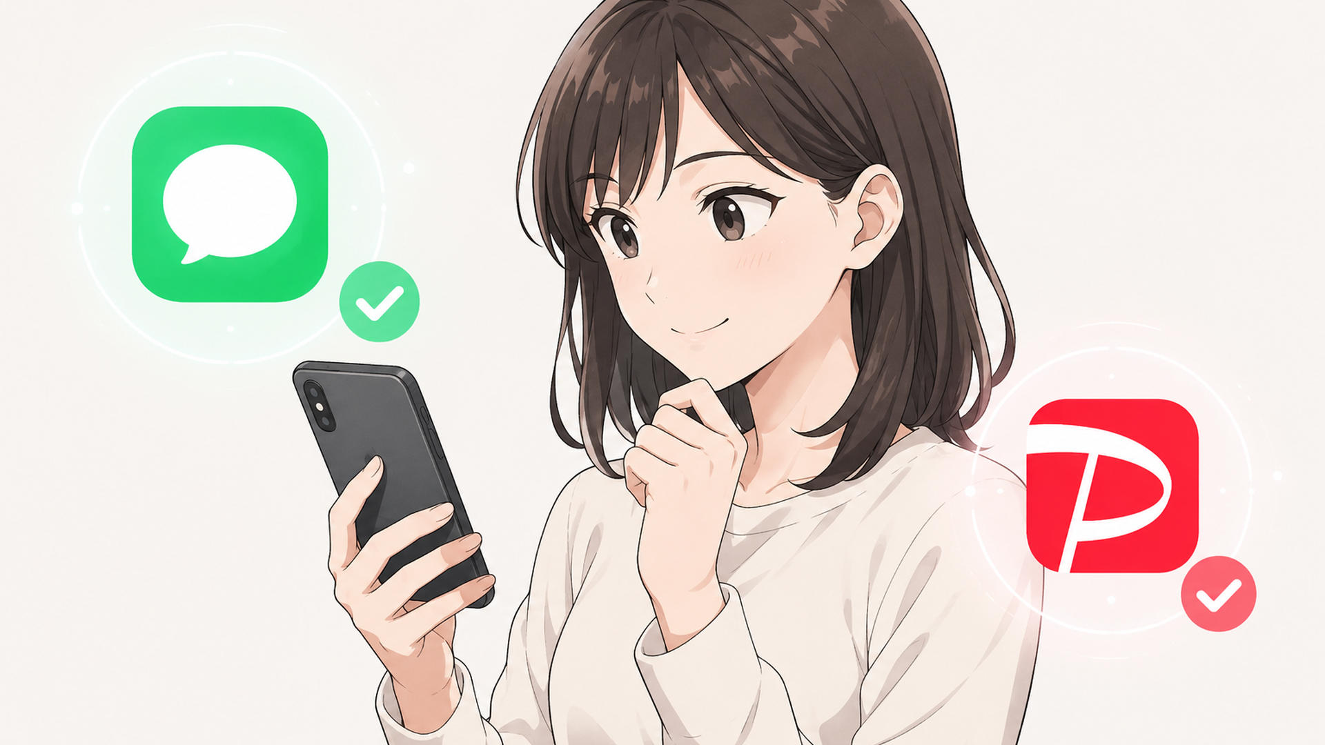 LINEとPayPayの既存機能が引き続き利用できることを確認する利用者