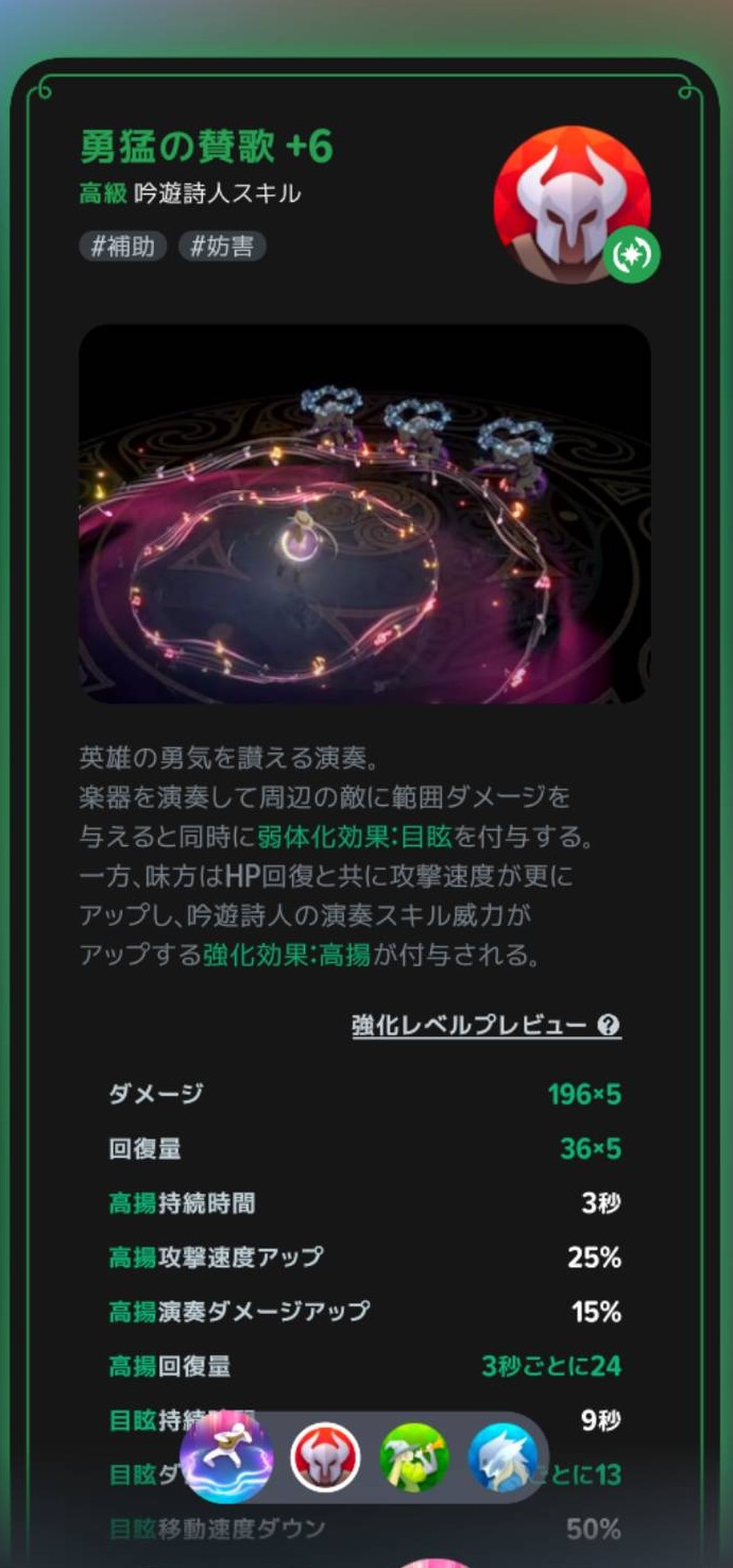 派生① 勇猛の賛歌の説明