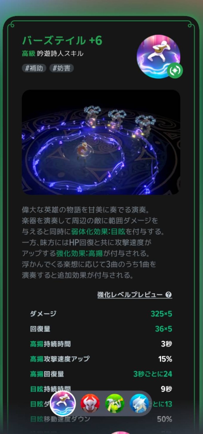 バーズテイルの説明