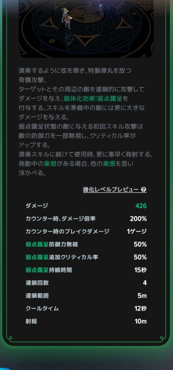 ストリングショットの条件付き効果の説明