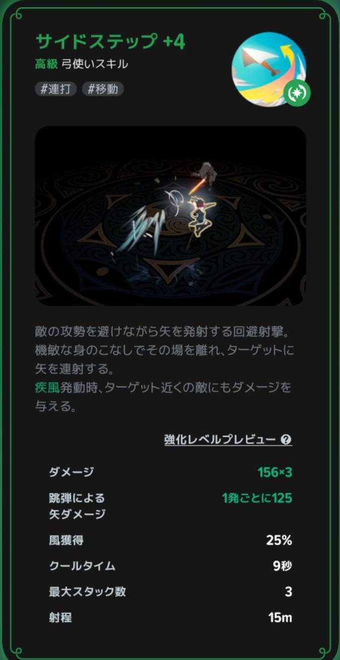 サイドステップの効果説明